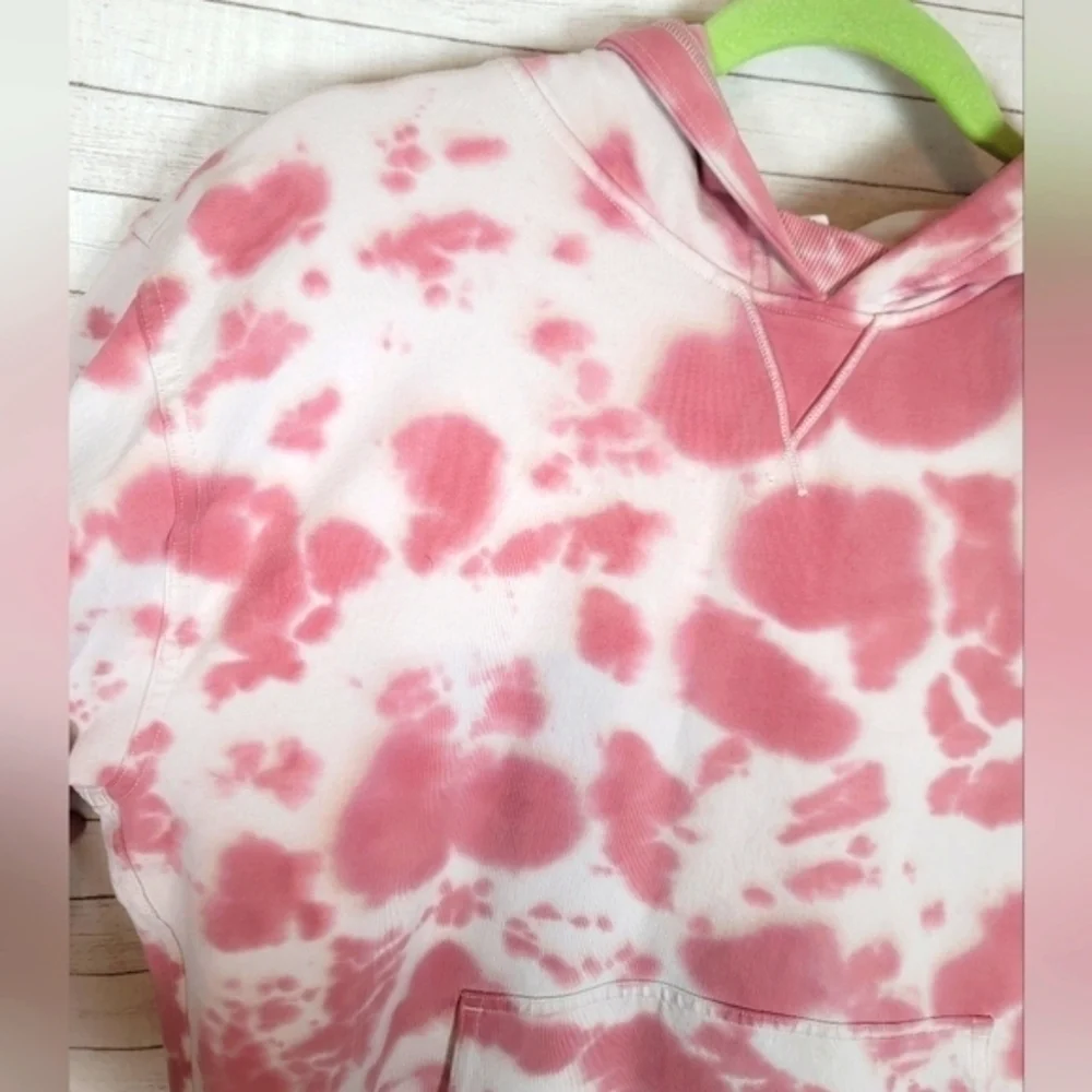 Lululemon All Yours Hoodie Sweatshirt Fleece Marmoleado Tie Dye Pink, sz 8